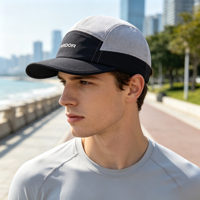 Casquette de camping en maille à 7 panneaux avec logo personnalisé, imperméable, légère, séchage rapide, style Gorpcore, pour la randonnée, Gorras, couvre-chef
