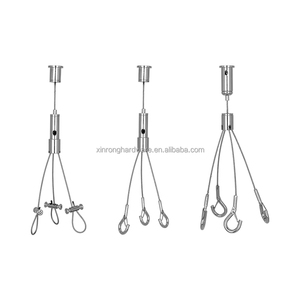 Pince de câble en acier inoxydable de haute qualité avec fil de Rotation LED pour Kit de <span class=keywords><strong>Suspension</strong></span> de plafonnier Clips de câble en laiton - Product Image 1