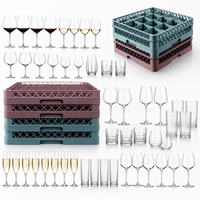 Panier de rangement empilable en plastique pour verres à vin, égouttoir à vaisselle, caisse de rangement pour restaurant, hôtel, café, bar, cuisine
