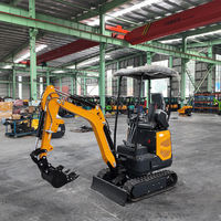 Mini-excavatrice sur chenilles CT17BH 1,74 tonne à haut débit, 25 MPa, profondeur de 2160 mm, oscillation de 660 mm, usage intensif