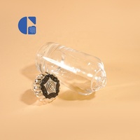 Flacon de parfum en verre transparent cylindrique vide de 100 ml, base épaisse, flacon de parfum avec bouchon argenté, logo personnalisé, emballage de parfum