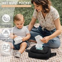 Sac à langer en nylon de petite taille pour bébé fille et garçon, sac messager chic à bandoulière avec matelas à langer portable