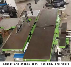 Machine à bois multifonction 10-en-1 robuste pour le travail du bois sur table, avec dégauchisseuse, <span class=keywords><strong>scie</strong></span> électrique et jointeuse tout-en-un - Product Image 6