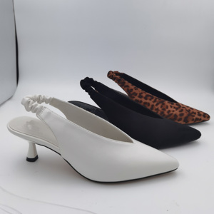 Escarpins pour femmes à <span class=keywords><strong>bout</strong></span> pointu, à talon chaton évasé, tressés, avec découpe et bride cheville, couleur <span class=keywords><strong>beige</strong></span> nude - Product Image 3