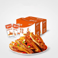 Nourriture épicée en vrac, snack instantané asiatique Jinzai Anchovy, saveur épicée, poisson séché chinois, petits sachets