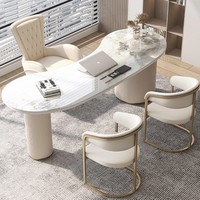 Table à thé pour salon, table et chaises de réception et de consultation pour l'esthétique médicale, table de préparation de thé haut de gamme pour la maison