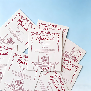Set di Biglietti di Ringraziamento per Matrimonio, Biglietti di Auguri 'Siamo Sposati', Biglietti Vuoti per Messaggi per Ospiti e Bomboniere - Product Image 4