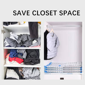 Sacs de rangement sous vide, sacs en plastique pour vêtements, économiseurs d'espace, pochettes de <span class=keywords><strong>voyage</strong></span>, bon marché - Product Image 4