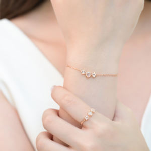 Nouveaux produits, bracelet en diamant super adorable, bijoux quotidiens pour femmes, or rose 18 carats, diamants naturels, bracelet à maillons - Product Image 6