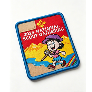 Écusson brodé personnalisé thermocollant écologique pour le rassemblement national des scouts 2024, badge souvenir d'événement pour uniforme, chapeaux à crochet - Product Image 2
