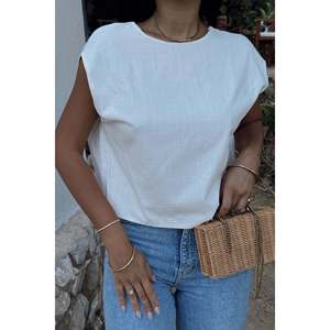 Breathable <b>White</b> <b>Strappy</b> Crop <b>Top</b> with Bow Detail Chic Halter Tank Style for Club Long Fabric Casual Print Dress - Product Image 4