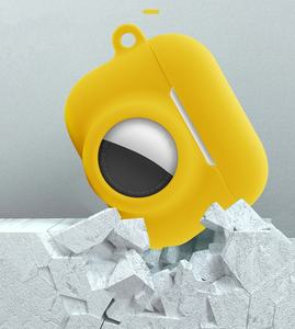 Charge sans fil antichoc étanche à la couleur Pure pour traqueur d'écouteurs airtag 2-en-1 étui en silicone souple pour <span class=keywords><strong>Airpods</strong></span> <span class=keywords><strong>Pro</strong></span> 3 - Product Image 3