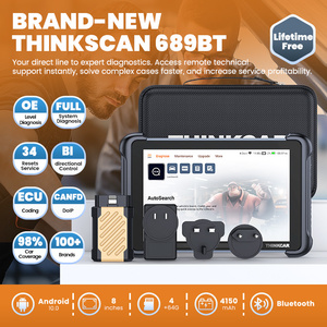 THINKSCAN 689BT 차량 진단 도구 CANFD DOIP 양방향 ECU 코딩 34 리셋 전 시스템 평생 무료 OBD2 스캐너 - Product Image 2
