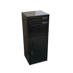Outdoor Metal Free Standing Package Drop Box Parcel Box With Combination Keys