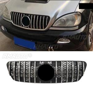 Bandes décoratives pour calandre de voiture, kit carrosserie, calandre avant pour Mercedes Benz ML W163 GT 1998-2004, extérieur - Product Image 1