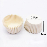1000 pièces de moules à cupcakes ronds jetables en papier de 25x21 mm, moules à muffins, plateau de cuisson