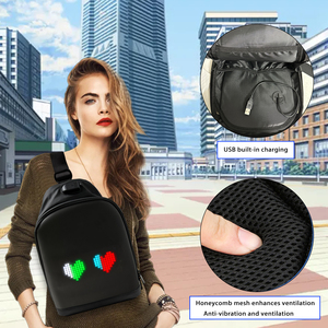 Portable Lady Élégant Smart LED Affichage Animé Équitation Sling Bag Étanche App Programmable LED Sac À Bandoulière - Product Image 6
