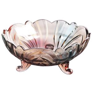 Bandeja de aperitivos de lujo con tapa, bandeja de aperitivos de película, bandeja plateada decorativa para frutas con asa - Product Image 1