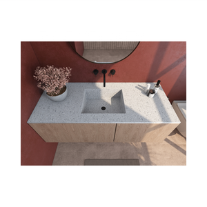 Lavabo <span class=keywords><strong>de</strong></span> salle <span class=keywords><strong>de</strong></span> bain <span class=keywords><strong>en</strong></span> pierre artificielle au design moderne, lavabo rectangulaire <span class=keywords><strong>en</strong></span> forme <span class=keywords><strong>de</strong></span> rectangle pour un usage domestique, prix avec armoire incluse - Product Image 5