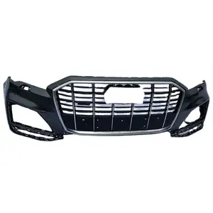 Hot bán Audi tfsi cho Quattro Sline front bumper Bìa phụ kiện xe Audi Q7 Đen Bumper xe phía trước bumpers