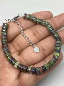 Dragon Bloodstone <b>Bracelet</b> Natural Crystal Adjustable <b>Bracelet</b> For Wedding Anniversary Meditation Healing Yoga Birthstone - Product Image 5