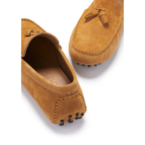 Mocasines con borlas, gamuza color tabaco - Product Image 3