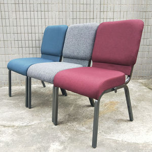 Silla de iglesia de Teatro de hierro apilable moderna de alta calidad al por mayor para uso comercial - Product Image 4