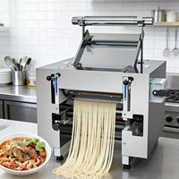 Machine à pâtes automatique en acier inoxydable pour la fabrication de nouilles fraîches, idéale pour les restaurants et les usines alimentaires
