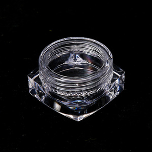 2.5g Small Plastic Jar Lid Nail Powder Glitter Cosmetic Eye Cream Sample Container Salon Manicure <b>Storage</b> Pot <b>Tool</b> Refillable - Product Image 1