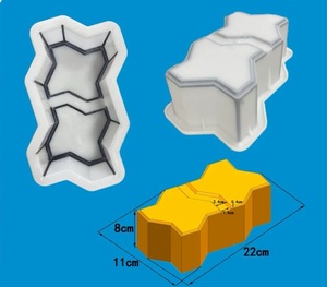 Moule de pavé emboîtable Futian pour béton - Moule <span class=keywords><strong>en</strong></span> plastique pour pavés de jardin, patio, allée et chemin - Product Image 1