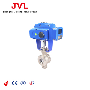 JL900-Q5 फ्लैंगेड इलेक्ट्रिक <span class=keywords><strong>v</strong></span> प्रकार बॉल वाल्व - Product Image 1