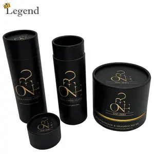 Boîtes rondes pour cosmétiques Boîte de bouteilles de soins de la peau de haute qualité Emballage Tube en papier cadeau Boîte cylindrique personnalisée de luxe avec logo personnalisé