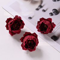 Großhandel 5cm Langlebige Mini-Seidenblumenköpfe für Weihnachts-, Halloween- und Schulanfangsdekorationen