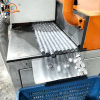 380V Vollautomatische Ultraflache Kreissäge mit Horizontalzuführung für 9 Kleine Stäbe SDY-Q180 Aluminiumstangen-Schneidemaschine