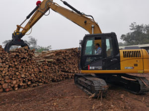 รถพ่วงติดเครนยกซุงแบบหมุนได้ พร้อมเครนยกซุง รถพ่วงติดเครนยกซุงสำหรับรถขุด - Product Image 3
