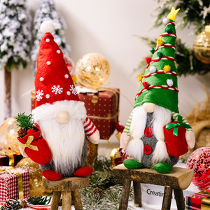2025 Faceless Gnomes Elf Ornaments Christmas Tree Decorations with Santa Claus Holiday Gifts Promotional Toys