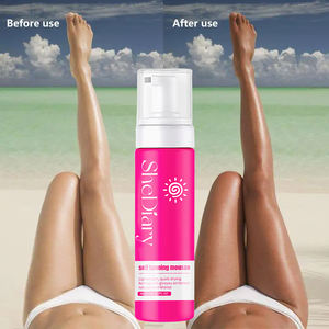 SheDiary <span class=keywords><strong>Meilleur</strong></span> bronzant instantané <span class=keywords><strong>pour</strong></span> <span class=keywords><strong>le</strong></span> corps végétalien autobronzant <span class=keywords><strong>pour</strong></span> <span class=keywords><strong>le</strong></span> soleil Mousse à la noix de coco Lotion solaire bronzante - Product Image 6