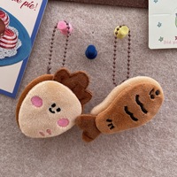 Gantungan Kunci Hewan Kecil Simulasi Boneka Lucu Bentuk Hati untuk Anak Perempuan, Gantungan Kunci Tas Tikus untuk Pelajar