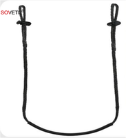 Corde UHMWPE de 5 mm, longueur 1,1 m/1,5 m, résistante à l'abrasion, double boucle, super résistante, avec anse