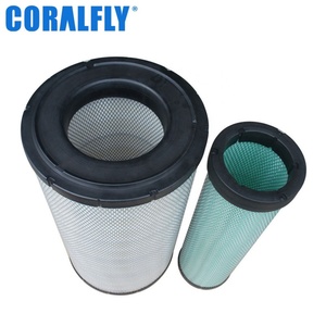 อะไหล่เครื่องยนต์ของ coralfly Excavator ไส้กรองอากาศ600-185-6100 AF25468 RS4638 P608885 AF25627 - Product Image 1