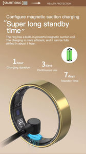 Nouvelle bague connectée transfrontalière TK5 édition couple, étanche IP68, anti-poussière, avec suivi du sommeil et fonctions de santé intelligentes multifonctions - Product Image 3