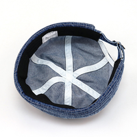 OEM tendance polyvalent denim lavé sans bord Melon casquette unisexe rue Hip Hop marin propriétaire chapeaux manchette roulée sportif Oxford