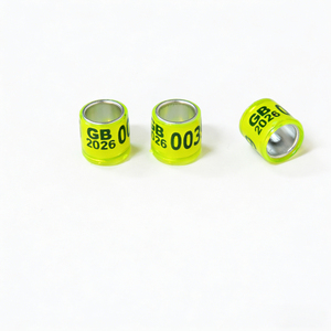 <span class=keywords><strong>Bague</strong></span> de patte pour <span class=keywords><strong>pigeon</strong></span> multicolore 2026 avec boucles d'oreilles, en plastique réutilisable, 0,5g, pour courses de pigeons - Product Image 4