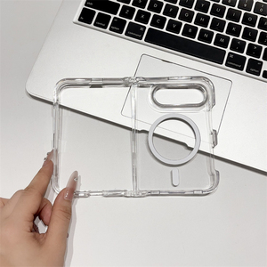 Étui de téléphone robuste magnétique haute transparence pour iPhone 18 Fold, hybride TPU PC, charge sans fil, anti-chute - Product Image 6
