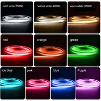 Lampu Strip LED Ultra Tipis 5V COB 2.7mm 3mm Tanpa Titik, Smart 12V Multiwarna Fleksibel, CRI Tinggi, Mini LED Strip Tape Light CE