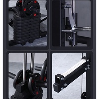 Máquina Smith para Entrenamiento de Fuerza de la Parte Superior del Cuerpo, Equipo de Gimnasio en Casa y Máquina de Levantamiento de Piernas