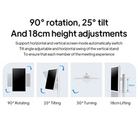 Monitor Portátil con Pantalla Táctil de 32 Pulgadas, NFC, Android 12, RK3588, Televisor Inteligente con Soporte de Pie para Oficina y Hogar