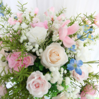 Haute qualité fleur de mariage coloré fleur artificielle centres de table boule de fleur de luxe pour la décoration de mariage