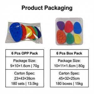 Wholesale Cute Silicone Sensory Stone <b>Fidget</b> Toy Cartoon Shape Textured Calming Stress Relief Education Hand-Eye Coordination - Product Image 2