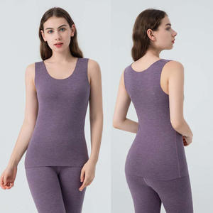 Yiyi เสื้อแขนกุดคอกลมให้ความอบอุ่นคุณภาพสูงสำหรับฤดูหนาวถุงน่องเนื้อนุ่มยืดหยุ่นสูงอบอุ่น - Product Image 4